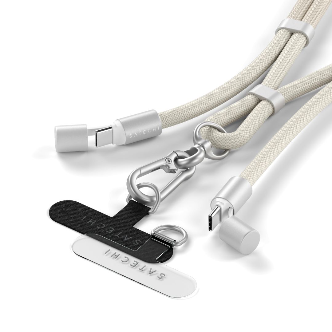 Satechi OntheGo Crossbody Lanyard Cable 1,5m Sand