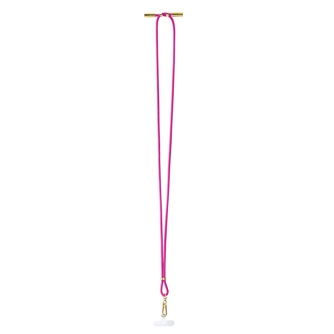 Intenso Cell Phone Charging Lanyard Cable 1,65m Neon Pink