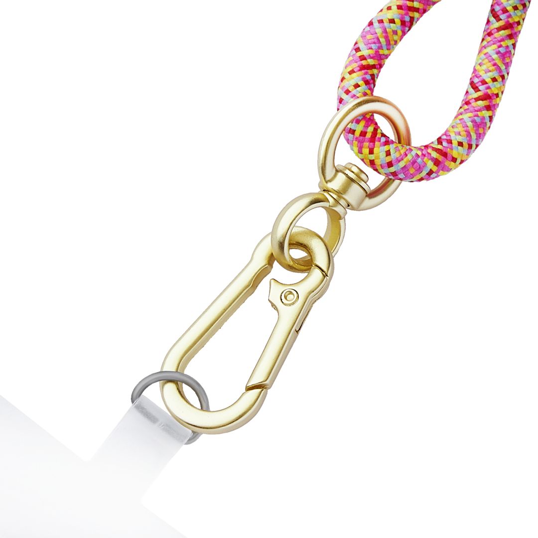 Intenso Cell Phone Charging Lanyard Cable 1,65m Neon Mix