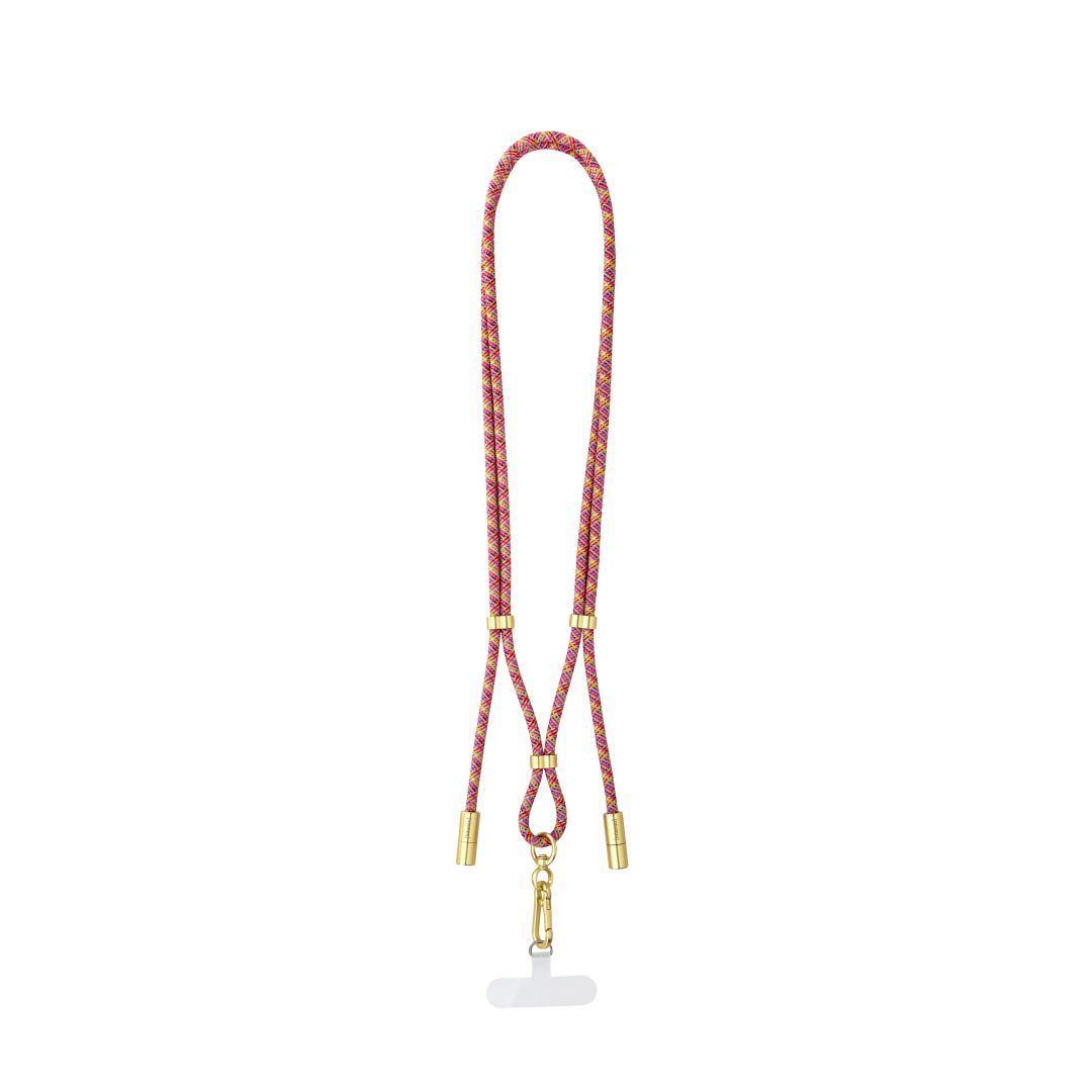 Intenso Cell Phone Charging Lanyard Cable 1,65m Neon Mix