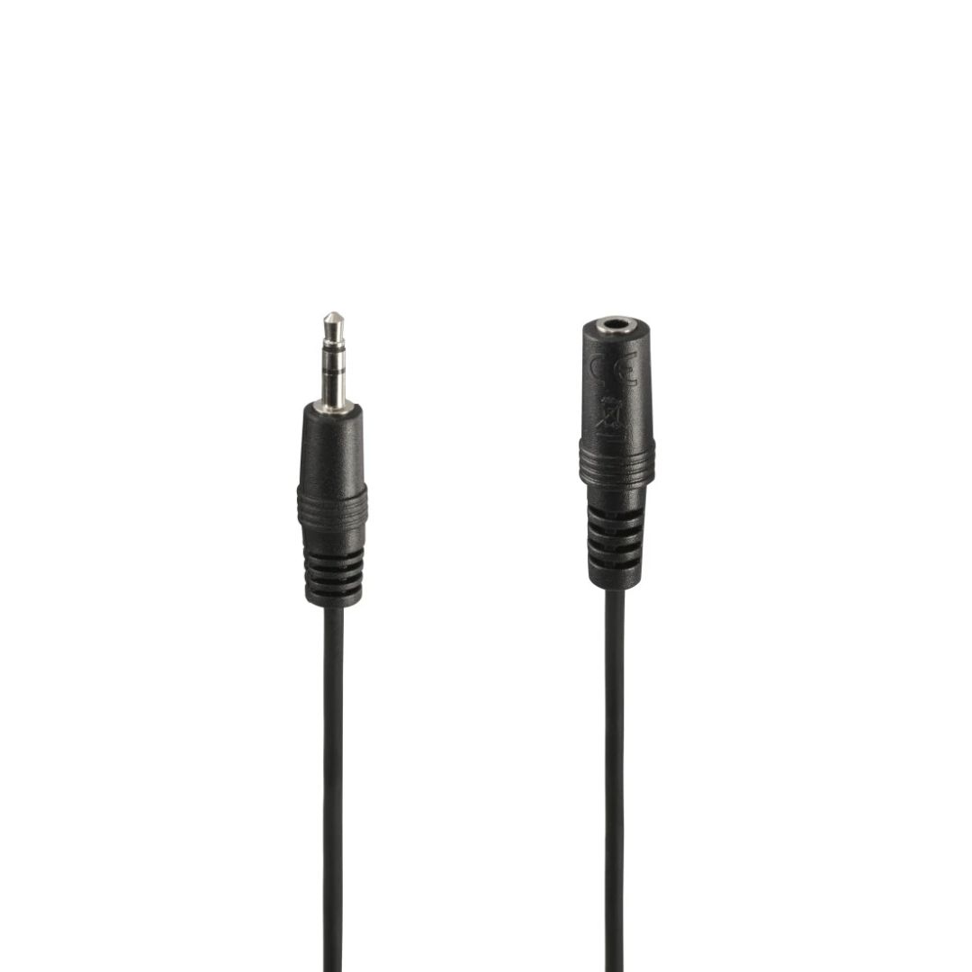 Hama 3.5 mm Jack Plug / Socket Stereo Audio Cable 2m Black