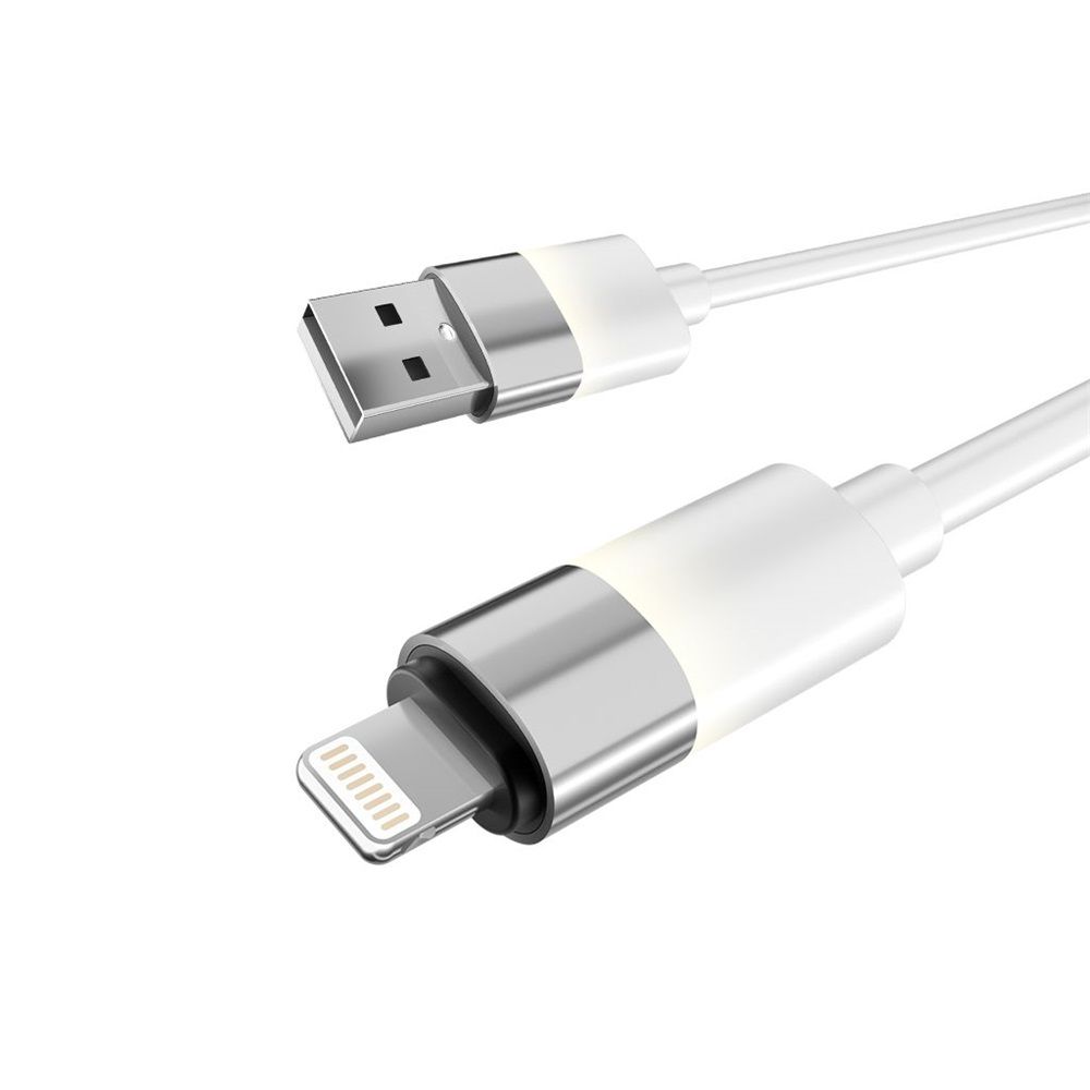 Avax CB310 GLOWY USB-A - Lightning cable 1m White