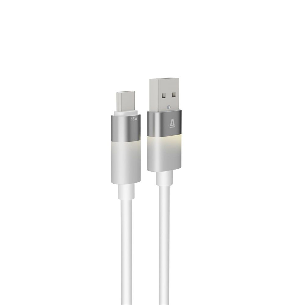 Avax CB312 GLOWY USB-A - USB-C cable 1m White