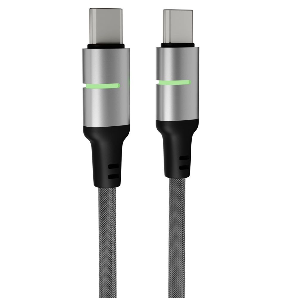 Avax CB632 STEELY LED USB-C 1m Black