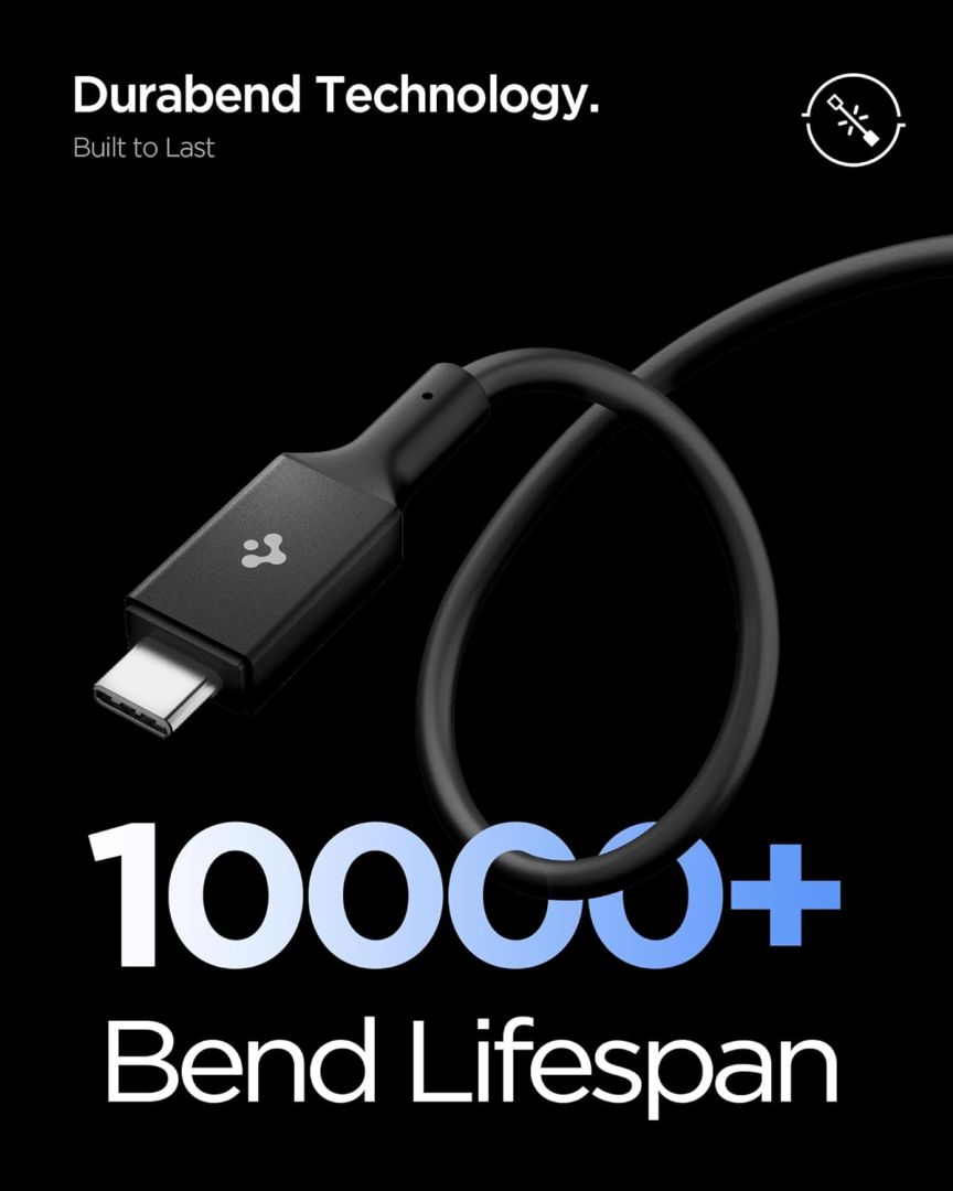 Spigen Essential USB C to USB C 100W Cable 1m Black
