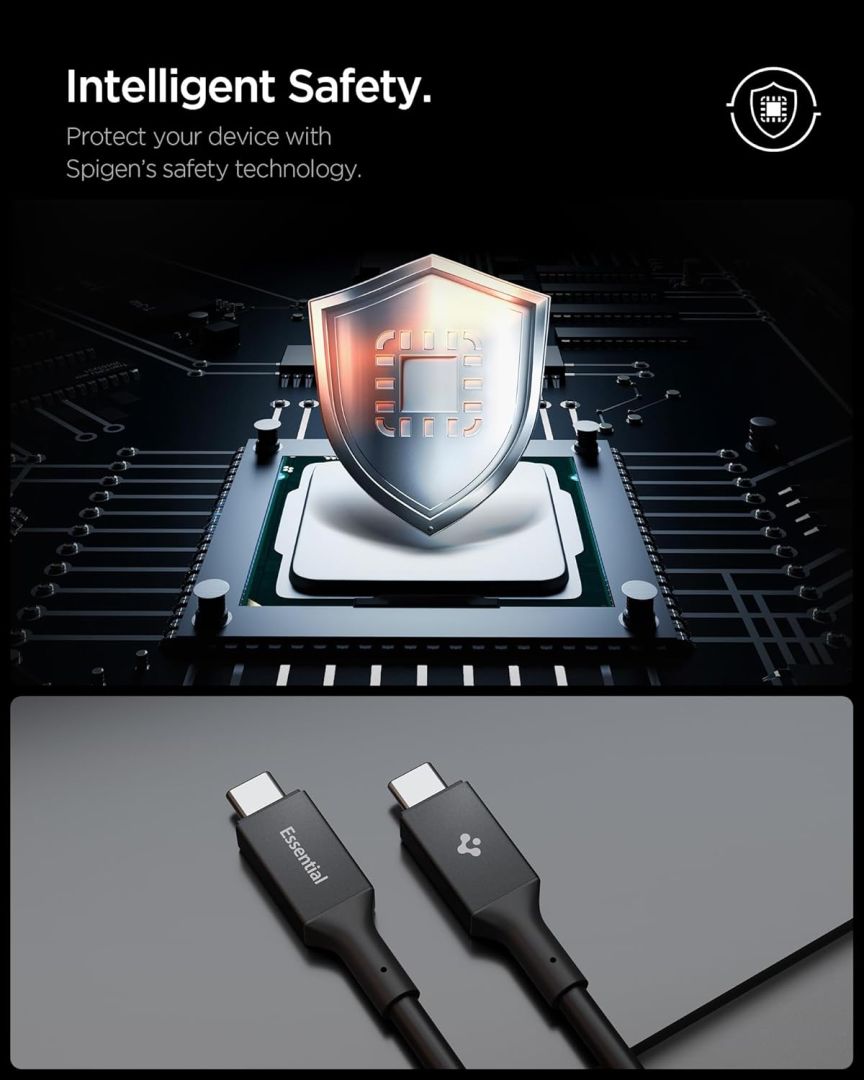 Spigen Essential USB C to USB C 100W Cable 2m Black