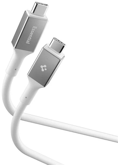 Spigen Essential USB C to USB C 100W Cable 1m White
