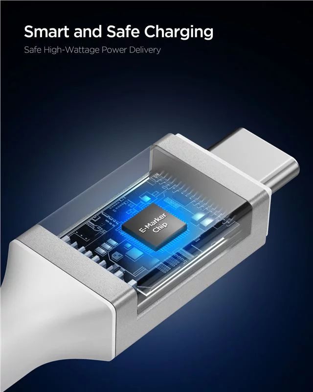 Spigen Essential USB C to USB C 100W Cable 2m White