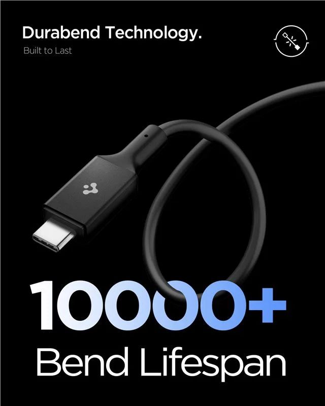 Spigen Essential USB C to USB C 240W Cable 1,2m Black