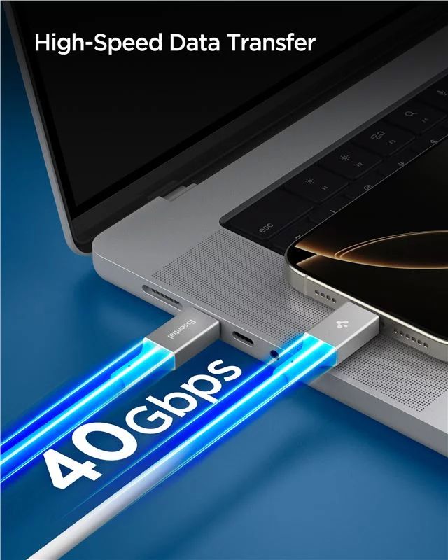 Spigen Essential USB C to USB C 240W Cable 1,2m White