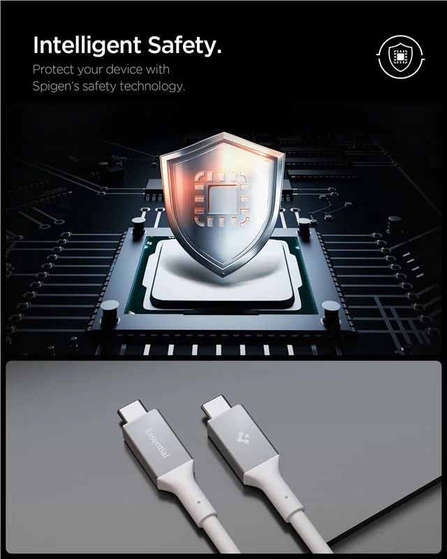 Spigen Essential USB C to USB C 240W Cable 1,2m White