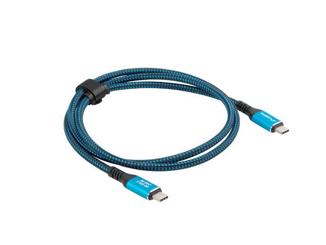 Lanberg USB-C 4.0 Cable 0,5m Black/Blue