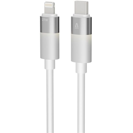 Avax CB314 GLOWY USB-C - Lightning cable 1m White