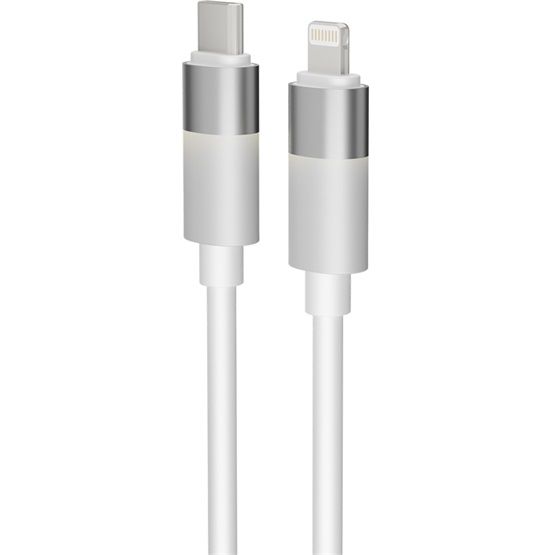 Avax CB314 GLOWY USB-C - Lightning cable 1m White