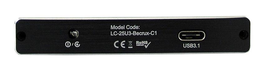 LC Power LC-25U3-Becrux-C1 - USB 3.1 Type-C Enclosure Black