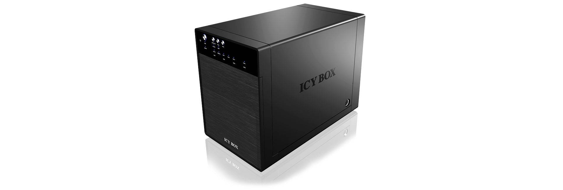 Raidsonic IcyBox IB-3640SU3 External 4x JBOD enclosure with eSATA and USB 3.0 for 3.5