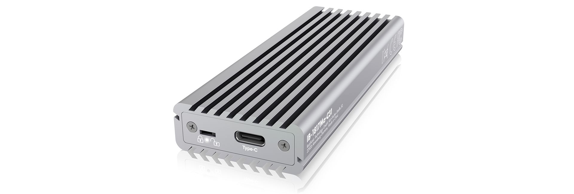 Raidsonic IcyBox IB-1817MA-C31 External Type-C enclosure for M.2 NVMe SSD Silver