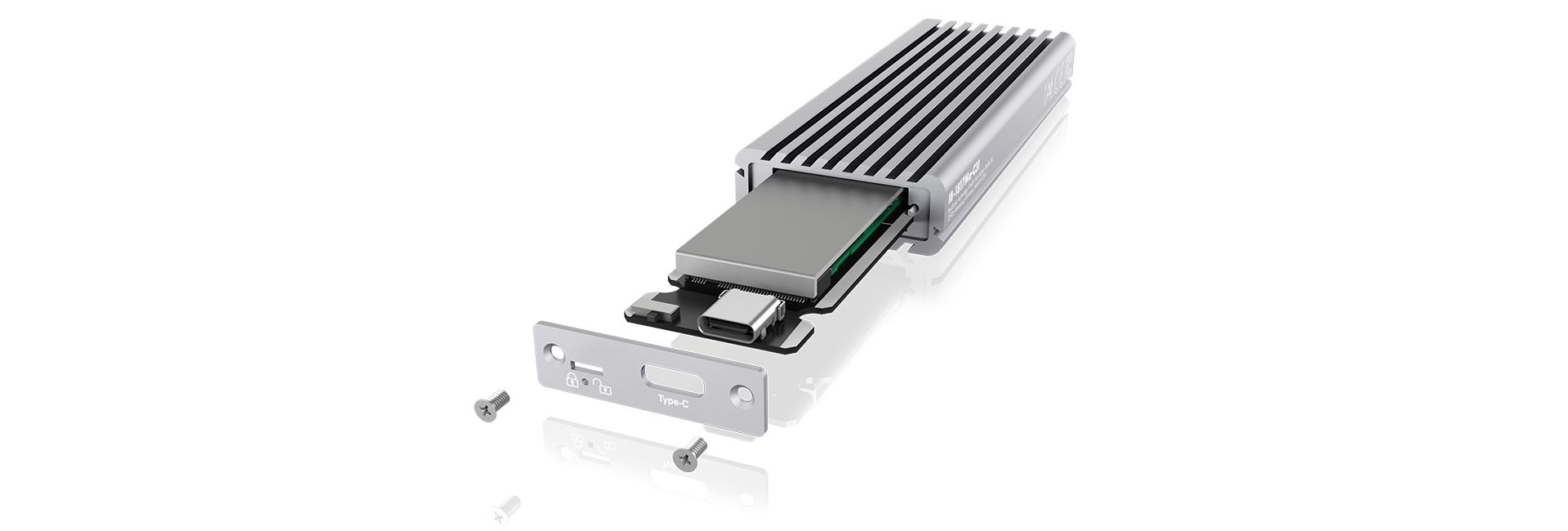 Raidsonic IcyBox IB-1817MA-C31 External Type-C enclosure for M.2 NVMe SSD Silver