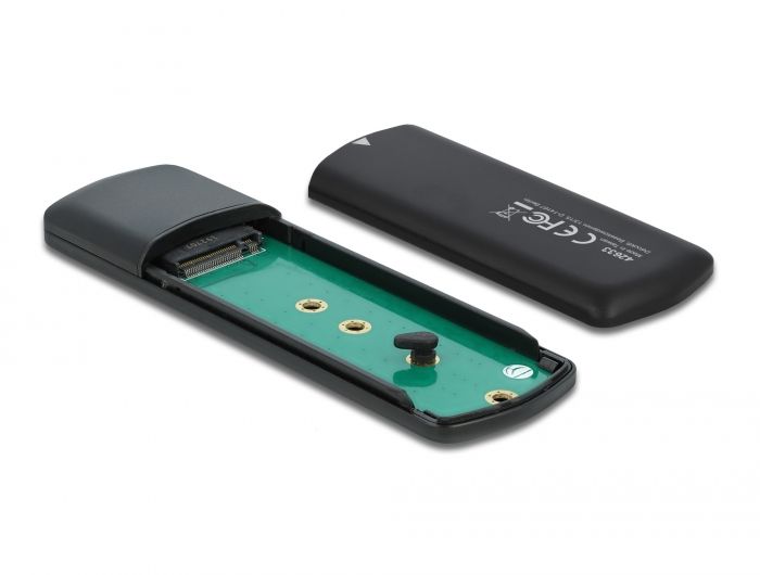 DeLock External USB Type-C > M.2 NVMe PCIe or SATA SSD