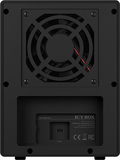 Raidsonic IcyBox IB-3740-C31 USB 3.1 (Gen 2) Type-C Single Enclosure for 4x HDD/SSD Black