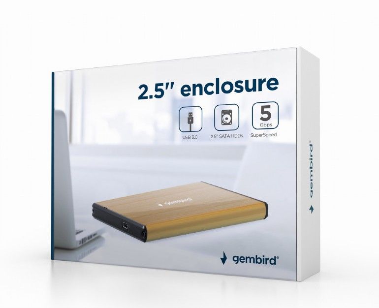 Gembird EE2-U3S-3-GL USB3.0 2,5