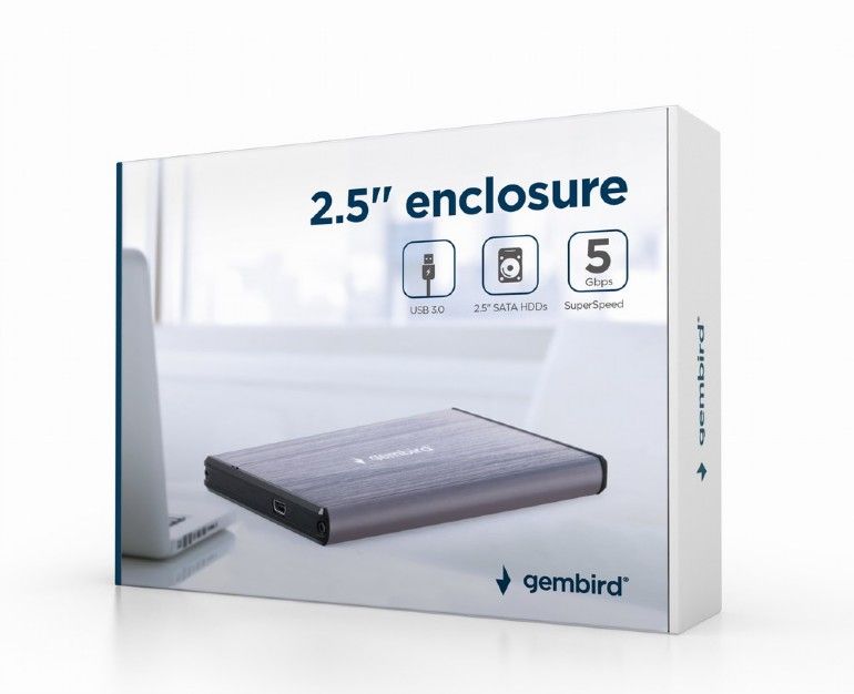 Gembird EE2-U3S-3-LG USB3.0 2,5