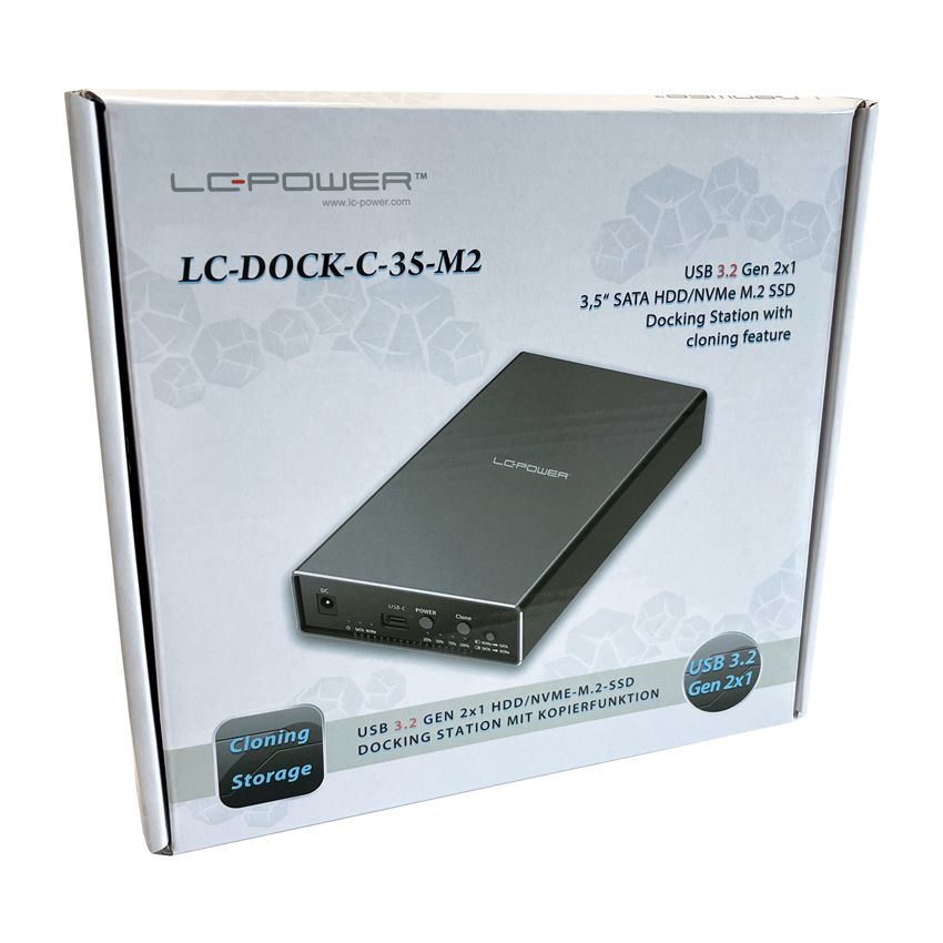 LC Power LC-DOCK-C-35-M2 Docking Station Black