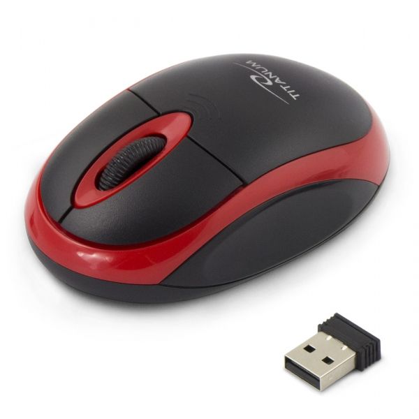 Esperanza Titanum Wireless Mouse Black/Red