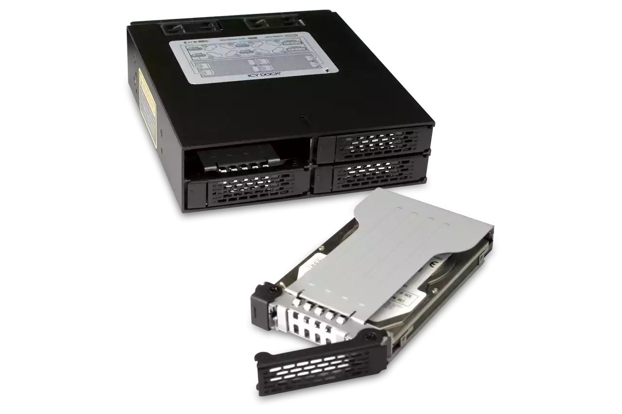 IcyDock ToughArmor MB994SP-4SB-1 Rugged Full Metal 4 Bay 2.5