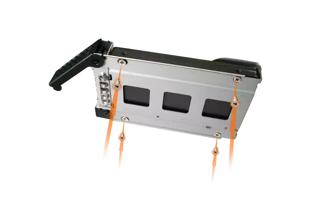 IcyDock ToughArmor MB994SK-1B Rugged Full Metal 4 Bay 2.5” SATA/SAS HDD & SDD Backplane Cage with locking Trays for External 5.25