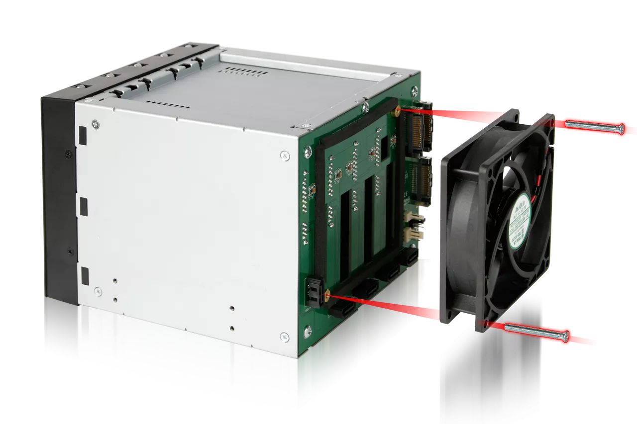 IcyDock FatCage MB155SP-B 5 Bay EZ-Tray 3.5