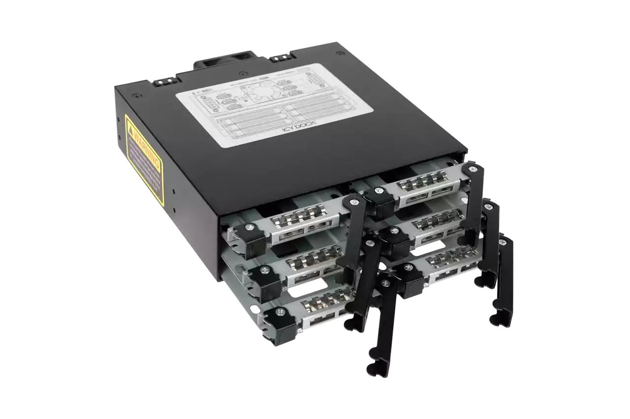IcyDock ToughArmor MB996SP-6SB Rugged Full Metal 6 Bay 2.5
