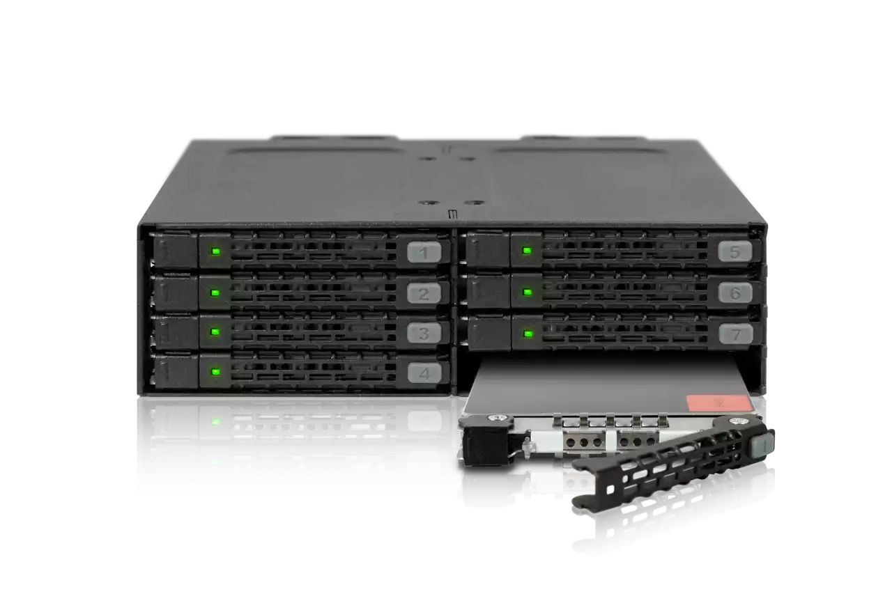 IcyDock ToughArmor MB998SP-B Rugged Full Metal 8 Bay 2.5