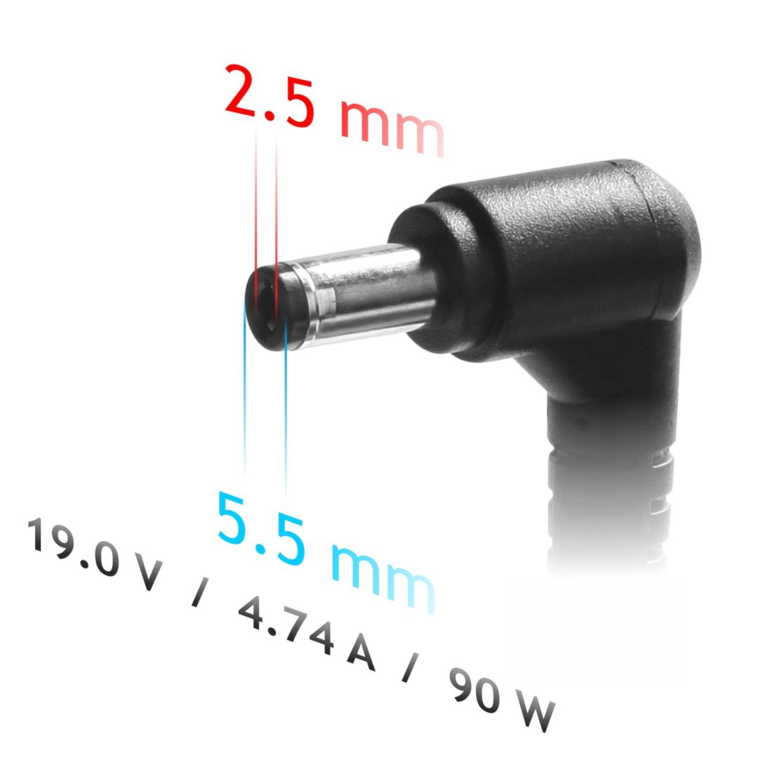 Akyga AK-ND-10 19V / 4,74A 90W 5,5x2,5mm univerzális hálózati notebook töltő