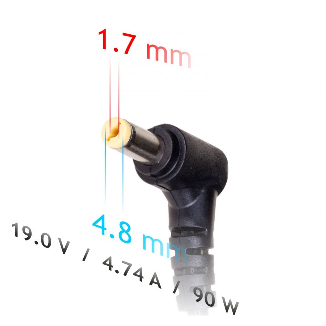 Akyga AK-ND-08 19V / 4,74A 90W 4,8x1,7mm univerzális hálózati notebook töltő