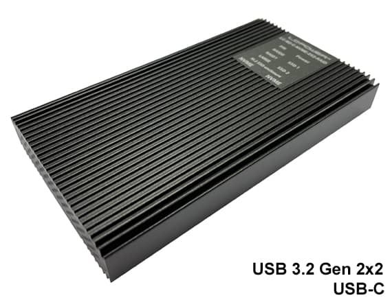 LC Power LC-M2-C-NVME-2X2-RAID M.2 NVMe SSD Enclosure Black