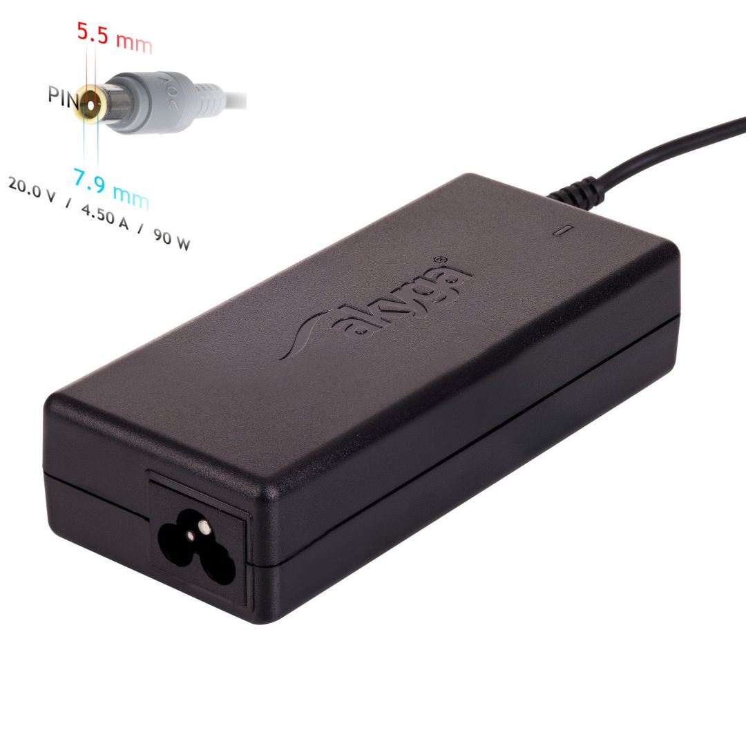 Akyga AK-ND-18 20V / 4,5A 90W 7,9x5,5mm Lenovo/IBM hálózati notebook töltő