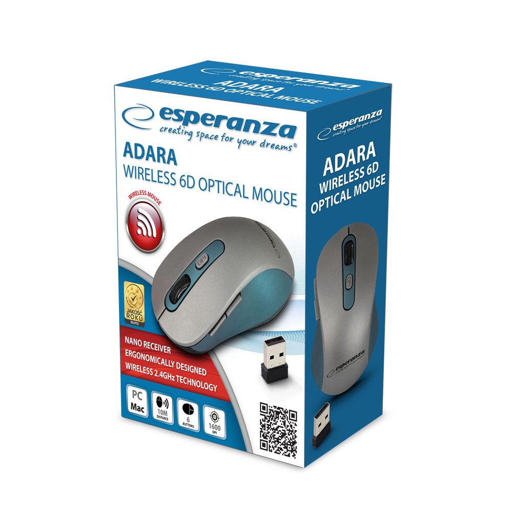 Esperanza EM131B Adara Wireless Mouse Blue