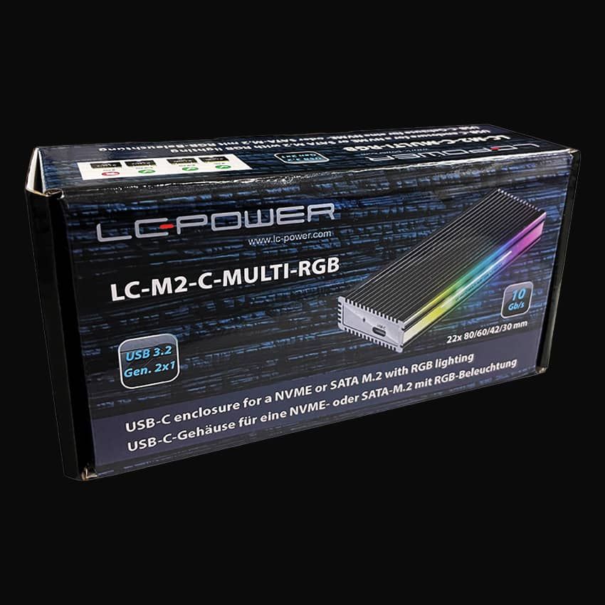 LC Power LC-M2-C-MULTI-RGB External M.2 SSD enclosures