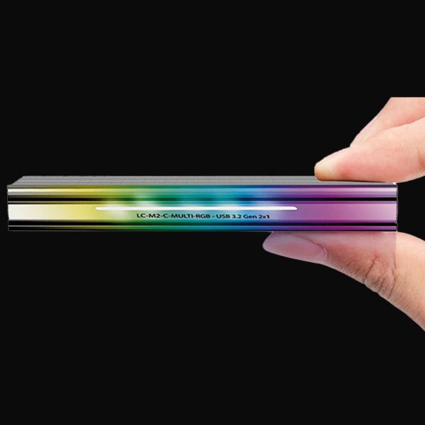 LC Power LC-M2-C-MULTI-RGB External M.2 SSD enclosures