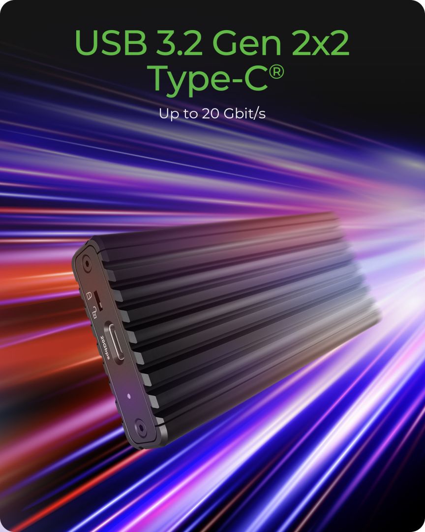 Raidsonic Icy Box IB-1917M-C32a M.2 NVMe SSD Enclosure via USB 3.2 Gen 2x2 Type-C