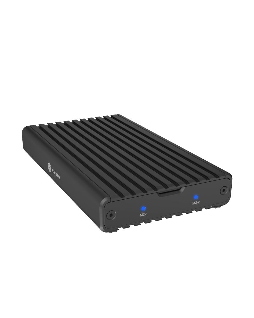 Raidsonic IcyBox IB-2817M-C32 Enclosure for 2x NVMe SSD with USB 3.2 Gen 2x2 Type-C connection