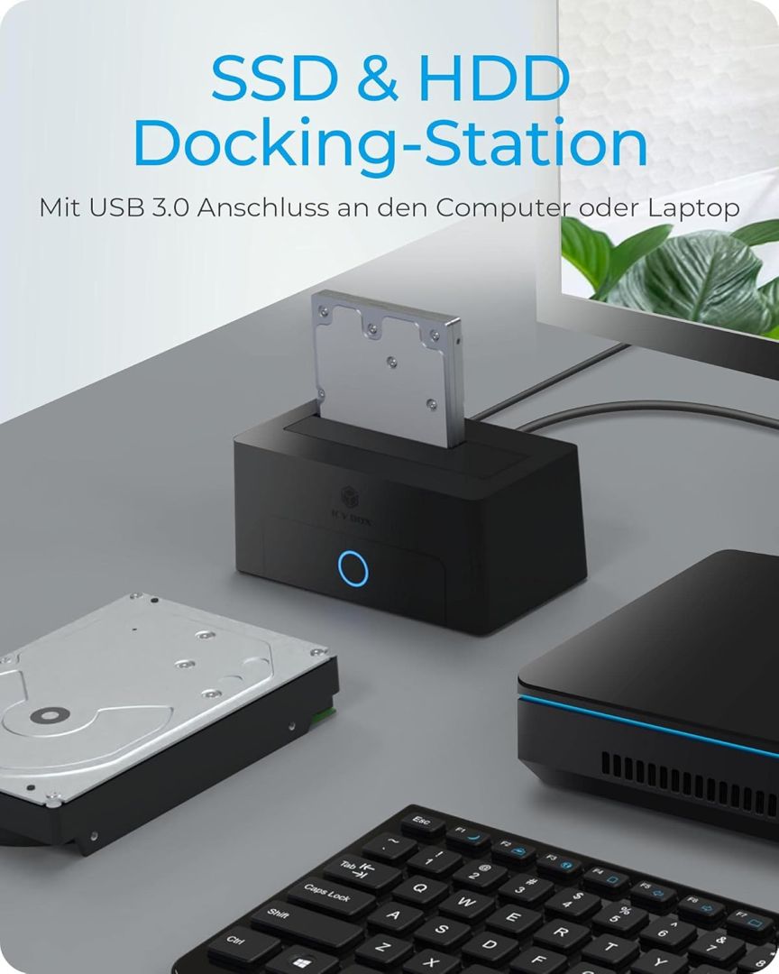 Raidsonic IB-1122-U3 DockingStation for 1x HDD/SSD with USB 3.2 Gen 1 Type-A interface