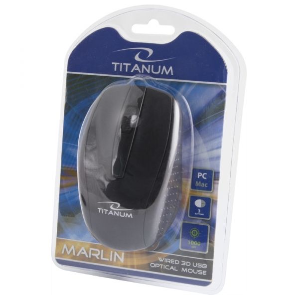 Titanium TM110K Marlin Wired Mouse Black