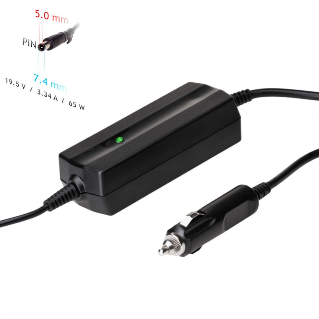 Akyga AK-ND-33 19,5V / 3,34A 65W 7,4x5mm Dell autós notebook töltő