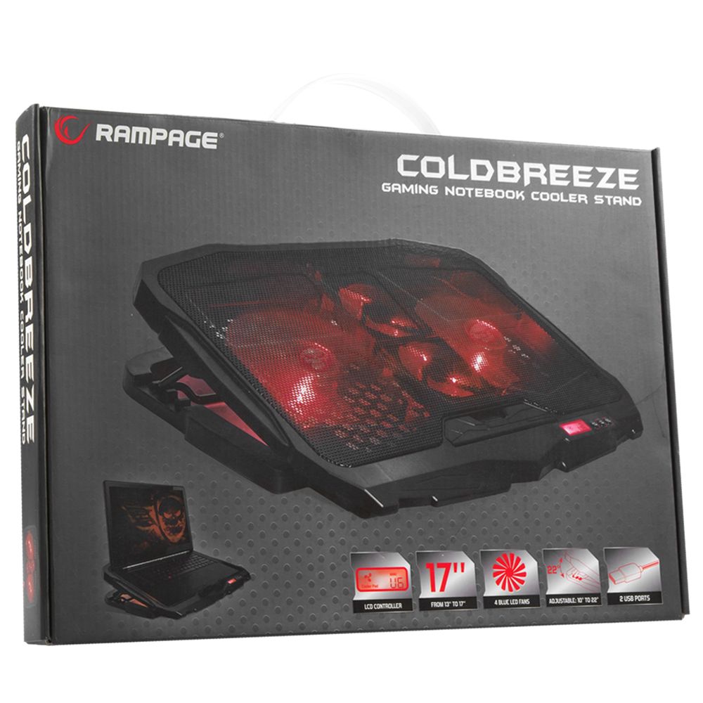 Rampage AD-RC4 Notebook hűtő Black