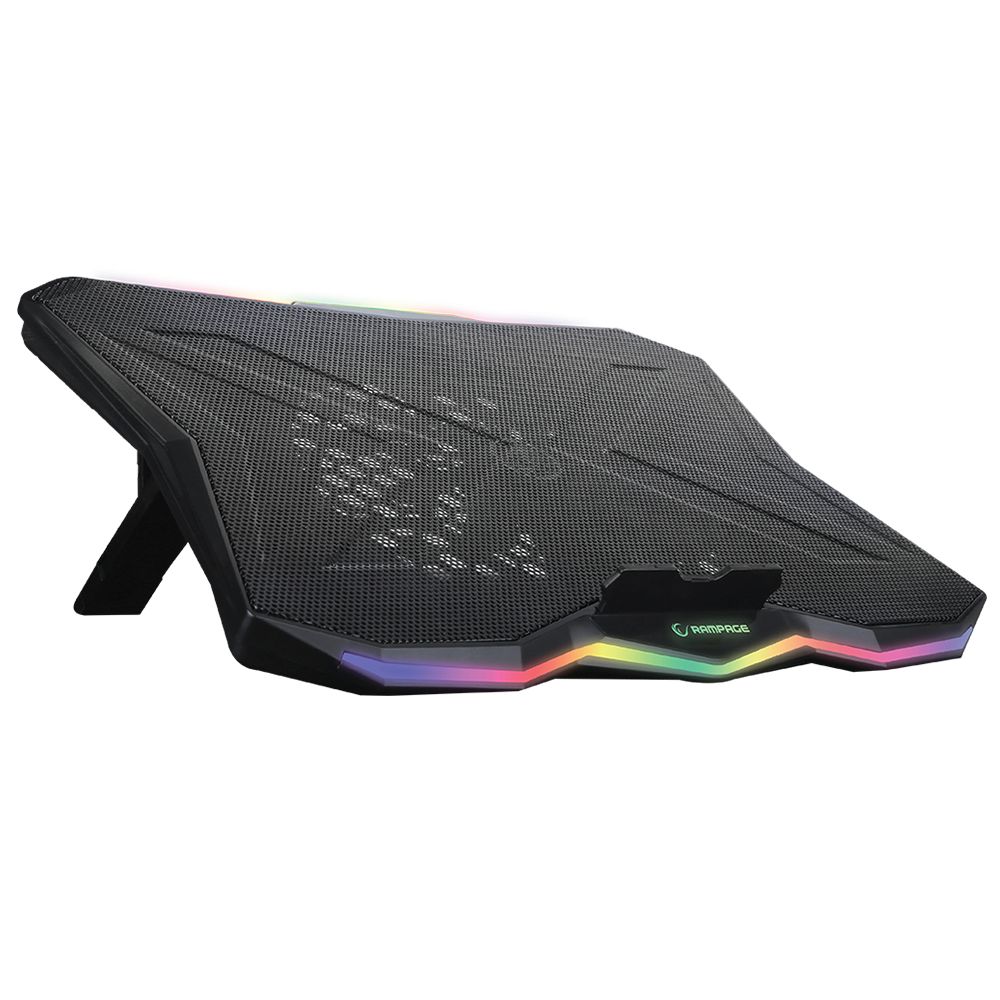 Rampage AD-RC8 Showy RGB Notebook hűtő Black