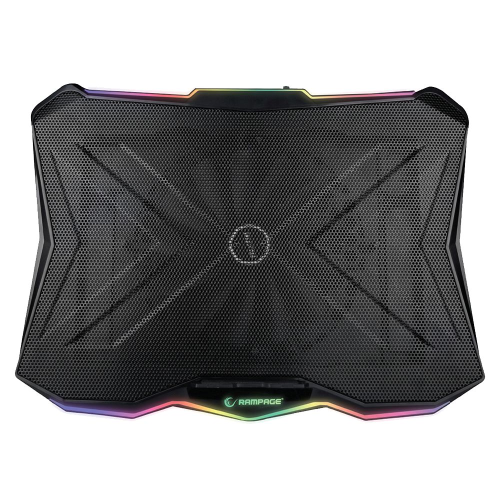 Rampage AD-RC8 Showy RGB Notebook hűtő Black