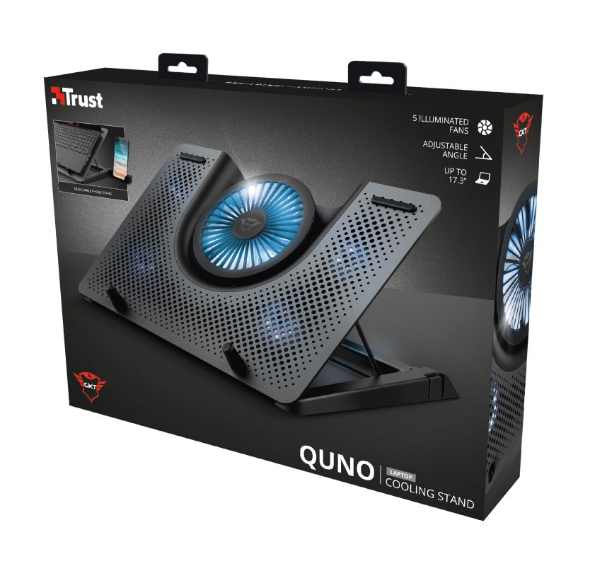 Trust GXT 1125 Quno Notebook hűtő Black