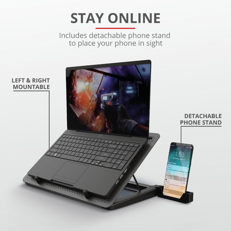 Trust GXT 1125 Quno Notebook hűtő Black